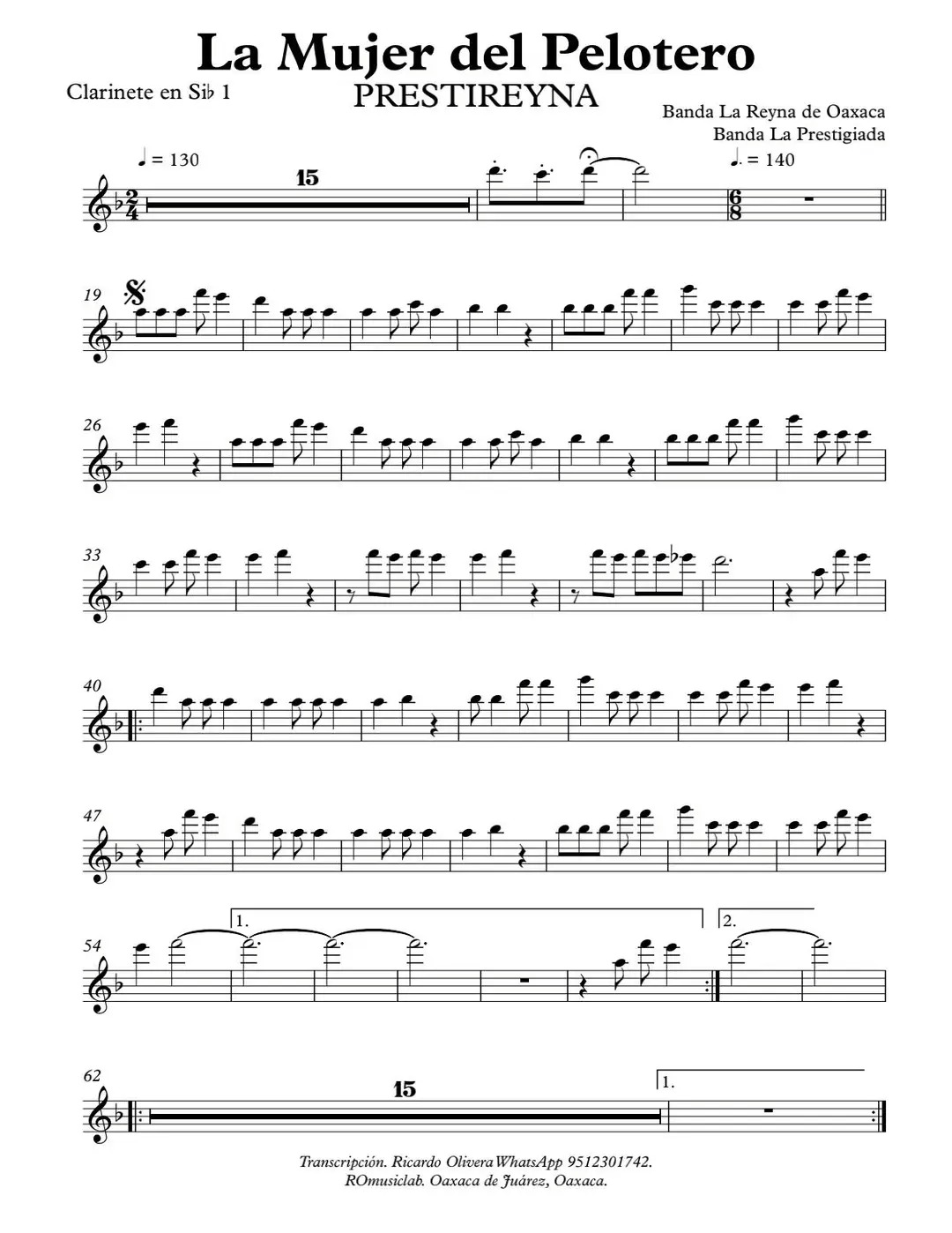 La imagen puede contener una previsualizacion de una partitura